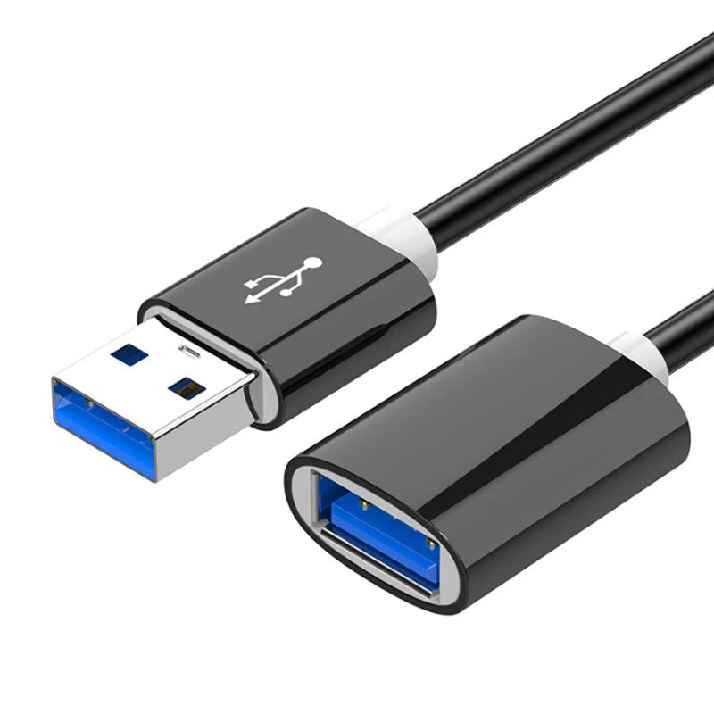USB 3.0 Male to Female Extension Cable High-Speed Data Transfer For Webcam, USB Keyboard, Mouse, Flash Drive, Hard Drive, VR, Xbox USB 3.0 Male to Female Extension Cable High-Speed Data Transfer For Webcam, USB Keyboard, Mouse, Flash Drive, Hard Drive, VR, Xbox